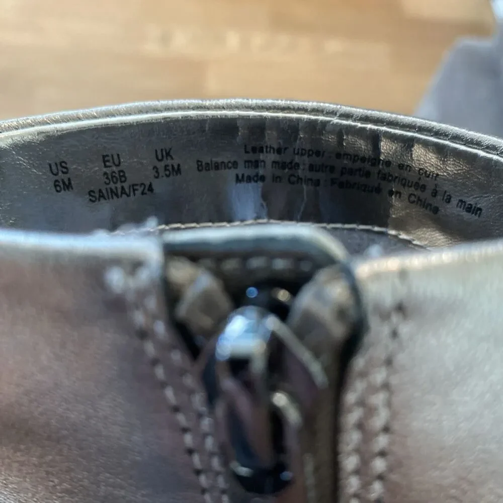 KARL LAGERFELD PARIS Womens Saina Dress Boots Pewter Size 6M NWOB - Picture 12 of 12